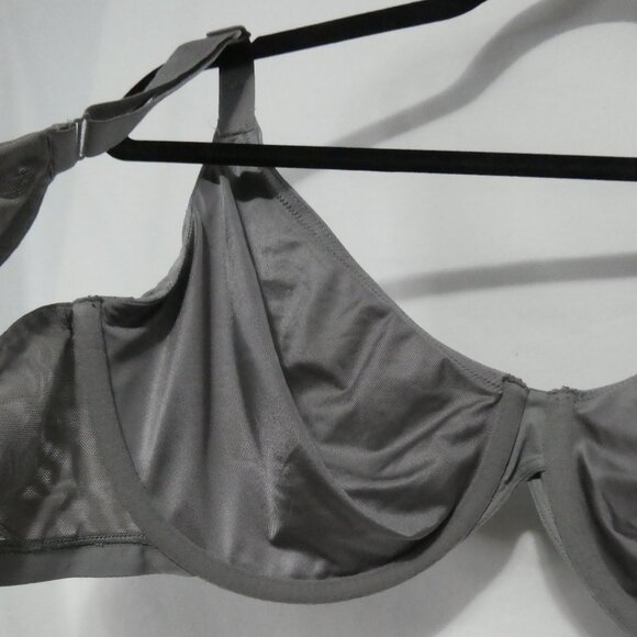 VOGLIO - SOFIA | 40 DDD | Elegant Grey Underwire Non Padded Bra - Picture 9 of 12